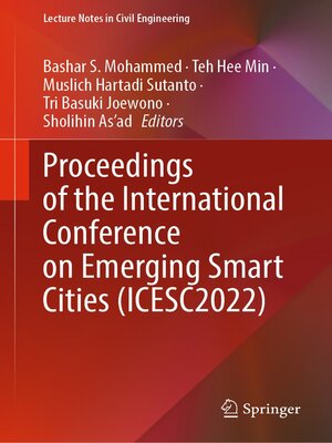 cover image of Proceedings of the International Conference on Emerging Smart Cities (ICESC2022)